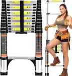 Telescoping Ladder 12.5FT Aluminum Extension With Safety Lock, Lightw. Fixed Price $139.99.
