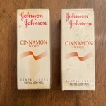Vintage 90S Johnson & Cinnamon Waxed Dental Floss Refill 200 Yd Nib (2). Fixed Price $55.00.