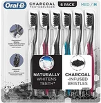 Oral Charcoal Toothbrush 6PK Medium Colors Cross Action Bristle Vary Powertip. Fixed Price $14.92.