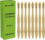 Bamboo Toothbrush Boar Bristles 100% Biodegradable And Natural 8 Pieces Of One. Fixed Price $26.63.