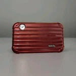 Rimowa Lufthansa First Class Amenity Case Burgundy Travel Kit Rare. Fixed Price $77.00.