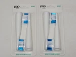New 4 Pop Sonic Soft Replacement Heads For Go Pro Usb Toothbrush. Fixed Price $17.95.