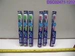 Qty = 6: Oral-b 3D White Soft Bristle Toothbrushes Green & Purple. Fixed Price $26.98.