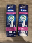 2CT Oral-b Crossaction Toothbrush Replacement Heads X-shaped Bristles 3 Pack. Fixed Price $15.00.