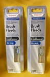Walgreens Smilesonic Antiplaque Replace Brush Heads, Philips Sonicare - Lot Of 2. Fixed Price $16.40.