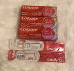 3COLGATE Optic White Toothpaste And 2 Toothbrush. Fixed Price $24.99.