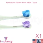 Hydrosonic Power Brush 2PCS Drop Shaped Heads Gentle Cleaning Oral Care. Fixed Price $57.90.