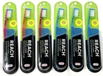 Reach Crystal Clean Toothbrush Firm With Free Travel Cap Bristles X 6 Pack. Fixed Price $12.99.