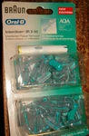 Braun Oral Interclean Ir 2-50 Plaque Remover Replacement Tips. Fixed Price $8.95.