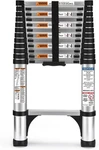 Telescoping Ladder, Soctone 12.5 Ft Aluminum Lightweight Extension With. Fixed Price $171.28.