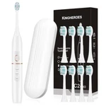 Kingheroes Electric Toothbrush Set, Comes With 8 Heads & Travel CASE,4 .... Fixed Price $15.12.