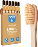 Genkent 12 Pack Bamboo Toothbrush Bpa Free Soft Bristles Eco Friendly. Fixed Price $13.99.