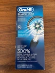 Oral-b Black 1000 Crossaction Electric Rechargeable Toothbrush (new In Box). Fixed Price $47.99.