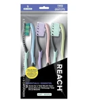 Reach Essentials Toothbrush With CAPS,6 Count. Fixed Price $6.07.