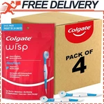 4-PACK Colgate Max Fresh Wisp Disposable Travel Toothbrushes, Peppermint 24CT. Fixed Price $28.48.