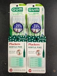 4 Packs Of Interdental Picks (60 Total) - Gum (tight) & Plackers Gentle Piks. Fixed Price $11.45.