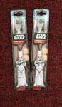 2X Firefly Star Wars Stormtrooper Sculpted Handle Kids Toothbrush. Fixed Price $12.99.