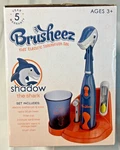 Kids Electric Toothbrush Set Brusheez Shadow The Shark Timer Cup Stand New Cool. Fixed Price $22.99.