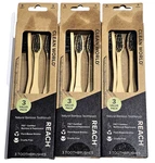 3 Pack Clean World Toothbrushes Natural Bamboo Plant Based Bristles. Fixed Price $25.99.