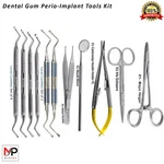 Periodontal Gum Surgery Dental Implant Curettes Serrated Needle Holders Forceps. Fixed Price $85.54.