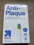 Anti-plaque Sonic Brush Heads Up&up Imperfect Box. Fixed Price $12.99.