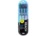 Reach Advanced Design Toothbrushes Pack Of 3 Ergonomic Grip For Ultimate Clean. Fixed Price $11.09.