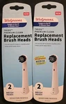 Lot Of 2 Walgreens Trios Premium Clean Toothbrush Replacement Heads, 4 Total. Fixed Price $24.29.