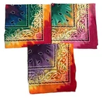 Pack Tie Dye Paisley Bandanas 21 X Wrap Face Head Hippie Scarf Bandanna New. Fixed Price $14.36.
