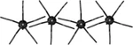 4 Pack Side Brushes For Roborock Q5 S8 Maxv Ultra Pro Q8 Revo. Fixed Price $19.72.