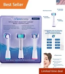 Soft Bristle Sonicare-compatible Brush Heads 3-PACK For Healthy Teeth & Gums. Fixed Price $45.99.