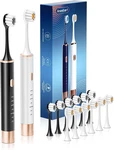 Sonic 2 Pack Electric Toothbrush For Adults And Kids, Travel Black,white. Fixed Price $16.87.