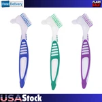 3 Pack Cleaning Set Hard Toothbrush Portable Denture.... Fixed Price $10.10.