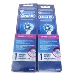 Lot Of 2 Oral Cross Action Electric Toothbrush Replacement Heads New. Fixed Price $10.95.