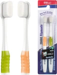 Soft Toothbrush For Sensitive Gums, Ultra Fine Bristles, Adults & Elderly 2 Pack. Fixed Price $16.99.