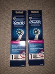 Set Of 2 Crest Oral-b Crossaction Plaque Removal Bristles Heads New Oem. Fixed Price $15.95.