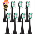 Densecc Replacement Toothbrush Heads Compatible 8 Count (pack Of 1), Black. Fixed Price $17.98.