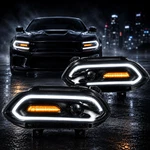 Headlights For 2015-2022 Dodge Charger Srt Gt Sxt Led Halo Projector Assembly. Fixed Price $259.99.