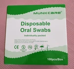 Munkcare Disposable Oral Swabs Individual Wrapped Sponges 100 Pc Open Box. Fixed Price $8.00.