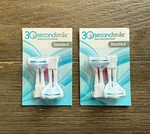 30 Second Smile Standard Replacement Tooth Brush 2-PK X (4 Total Heads). Fixed Price $21.95.