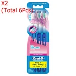 Pack 2 (TOTAL=6 Pcs) Toothbrush Oral Ultra Thin Pro Gum Care Extra Soft. Fixed Price $29.99.