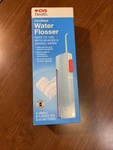 Cvs Health Cordless Water Flosser 1 Handle 2 Tips Battery Powered. Fixed Price $8.00.