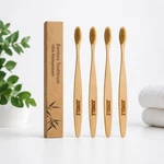 Jungle Bamboo Toothbrush Boar Bristle Adults 4 Pack Eco Friendly. Fixed Price $11.99.