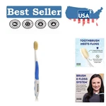 Dr. Plotka's All-natural Blue Toothbrush For Superior Flossing & Plaque Removal. Fixed Price $9.99.