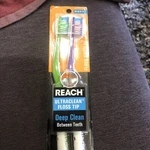 New Reach Toothbrush, Ultra Clean Floss Tip, Soft, (total 2 Qty). Fixed Price $29.99.