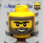 New Lego Male Minifig Head Boy W/coal Dust Dirt Smile -power Miner Police Castle. Fixed Price $5.99.