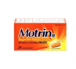 Med Motrin Ib 24CT Coated Caplets 1CT Box Pain Reliever / Fever Reducer. Fixed Price $19.99.