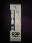 Pop Sonic Go Portable Toothbrush Black Abstract Dots 2 Speed Super Soft. Fixed Price $15.95.