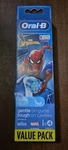 Oral-b Kids Spiderman Toothbrush Head Replacement Pk 4 (ext Soft) New (A230). Fixed Price $11.99.