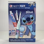 Oral-b Crest Disney Stitch Limited Edition Gift Pack Toothbrush W/ 2 Heads. Fixed Price $29.95.