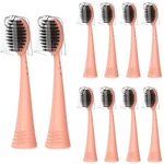 Replacement Toothbrush Heads With Covers For Burst (10 Count, Rose Gold). Fixed Price $23.72.